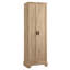 Armoire de rangement rectangulaire brune avec tablette réglable, deux portes, matériau, - protection contre le basculement, pour maison de style champêtre, 20 lb / tablette, capacité méditerranéenne de 20 lb par tablette-42570345
