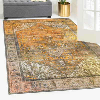 Tapis transitionnel de couleur jaune-ivoire