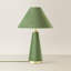 Tarran Green Velvet Conical Table Lamp