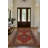 Guria Red/Brown Oriental Vintage Look Machine Printed Cotton Chenille Area Rug-227097652