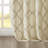 Fretwork Print Grommet Top Window Curtain Panel(Only 1 Pc Panel)-2098312003-2098312002