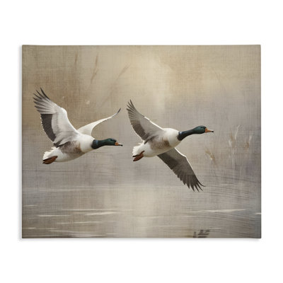 «Mallard Ducks over Pond», conception par Susan Arnot