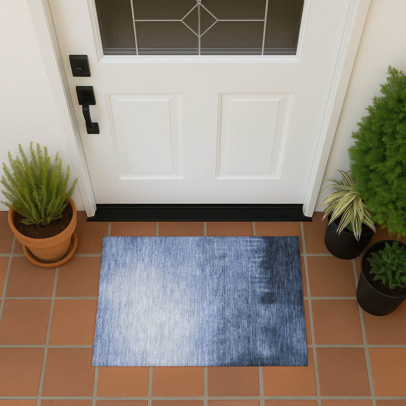 Machine Washable Indoor/Outdoor Magruder ACN2420 Abstract Rug, Rectangle 1'8" x 2'6"