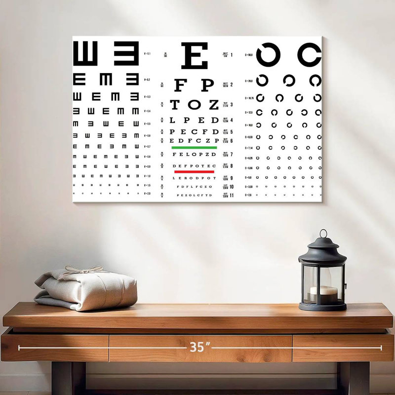 Graphiques de test Alcaraz Vision, H 32 po x l 48 po