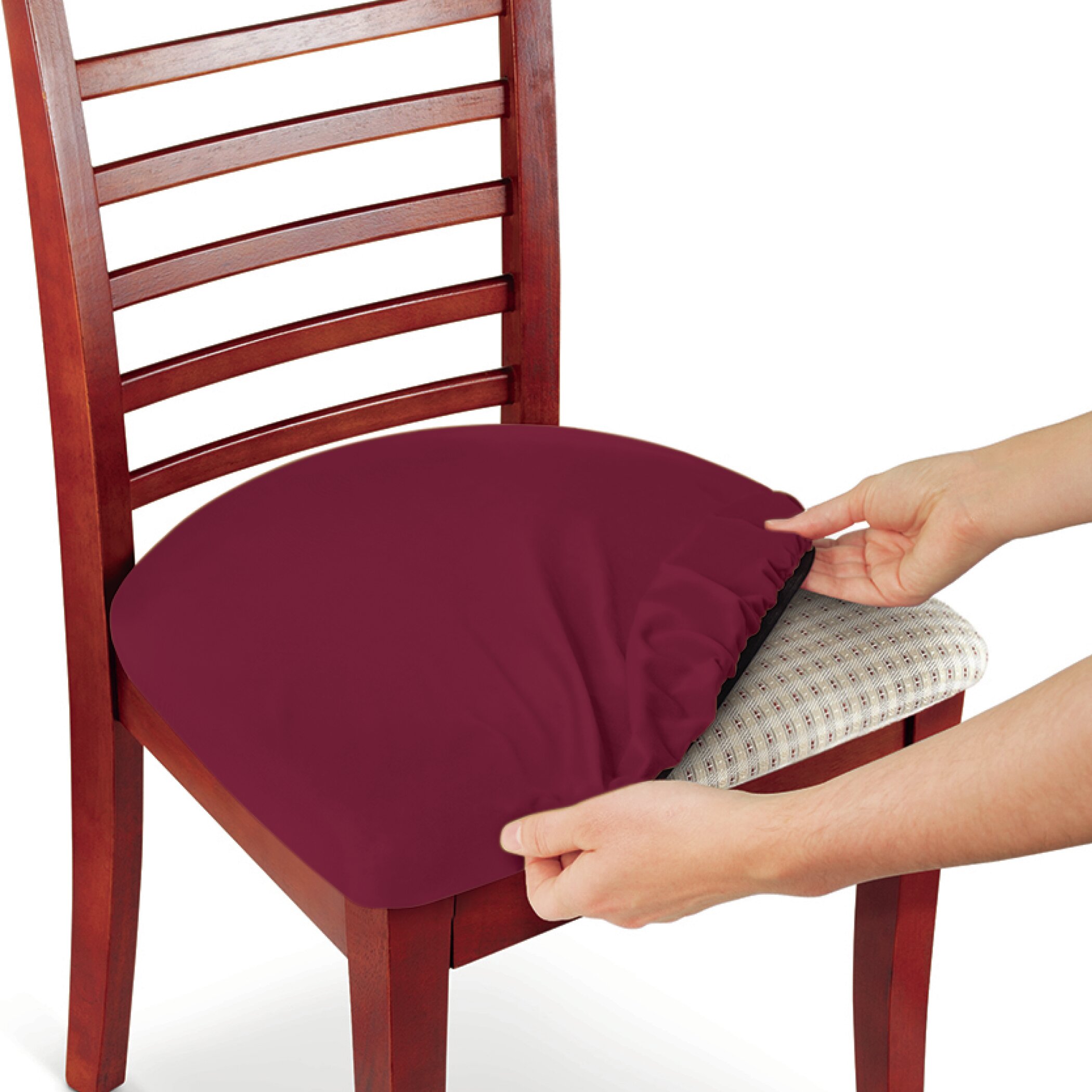 Round dining discount chair seat covers