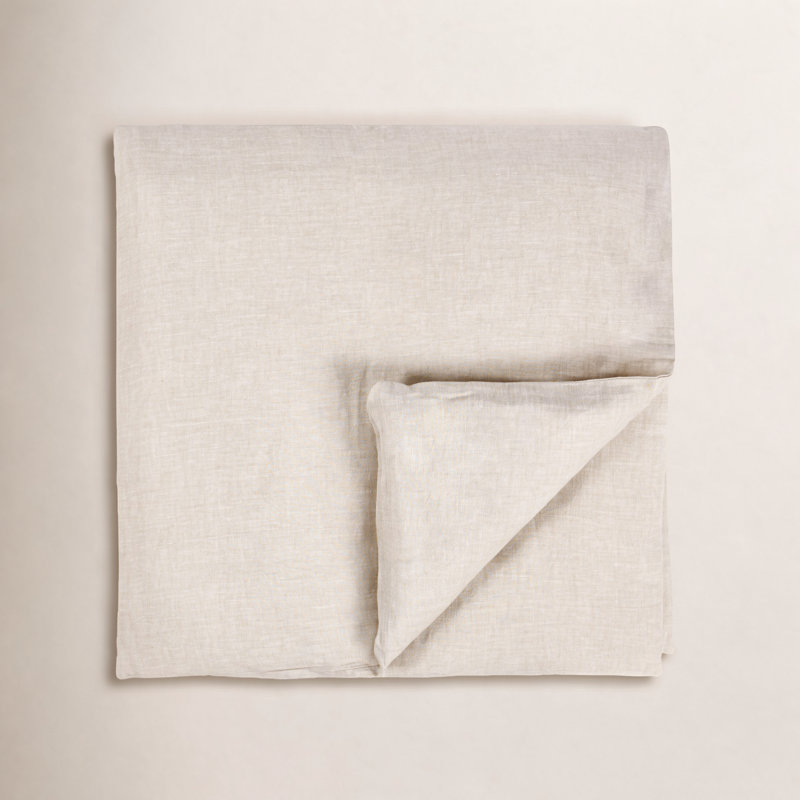 Fleta Cashmere Striped Duvet Cover, King Duvet Cover, Beige