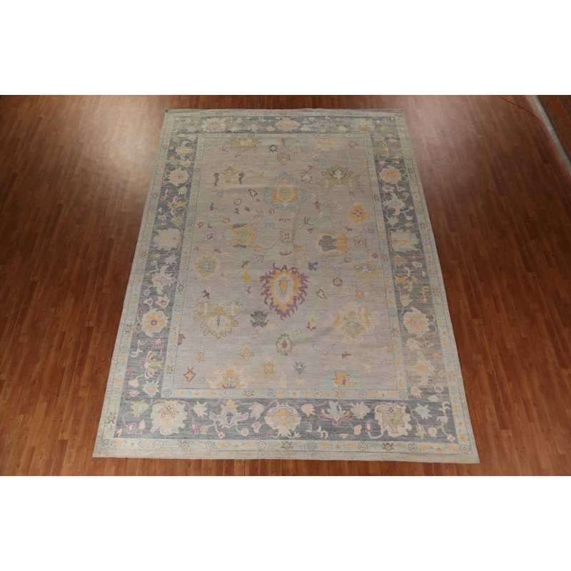 Vegetable Dye Oushak Turkish Large Rug 10x14