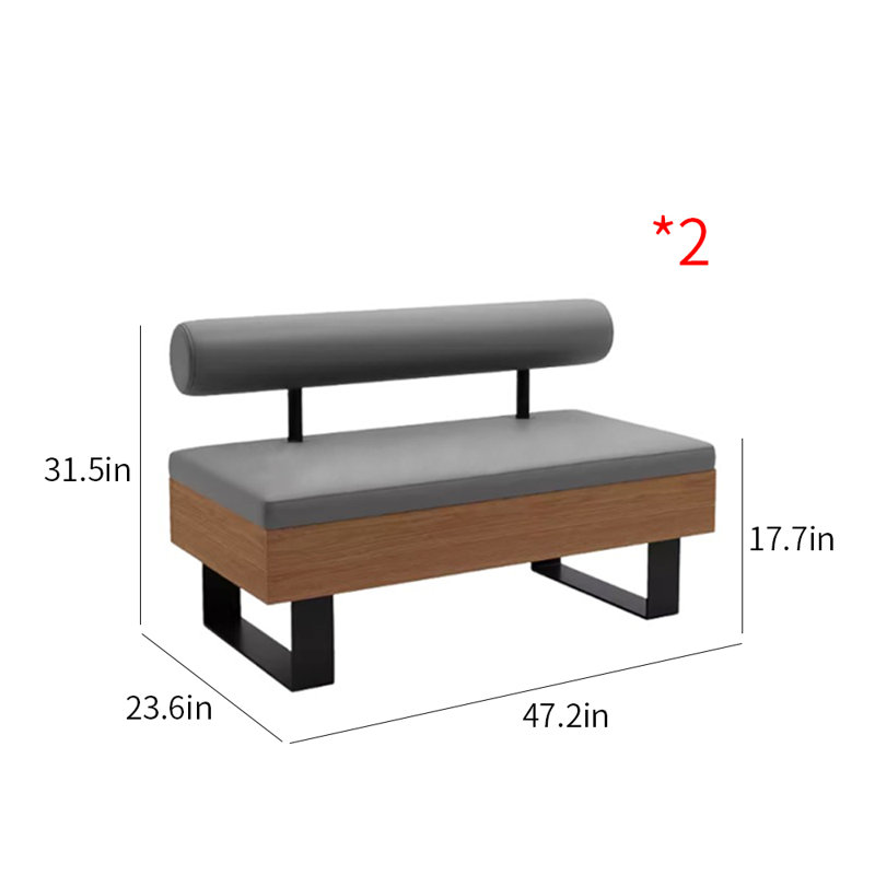 Banc de bar en similicuir