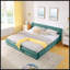 Très grande base de lit tapissier avec tissu chenille épais, tête de lit confortable et tiroir de rangement pour les chambres modernes-131377628-131377630