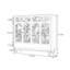 Armoire de rangement pour hall d'entrée en bois massif-304499064