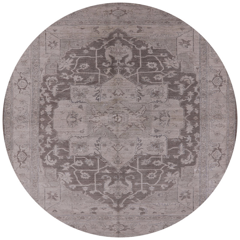 Kusan Oriental Indoor Rug, Round 5'