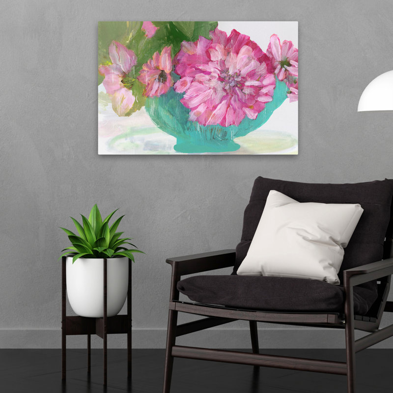 Plantes, fleurs, paysage, nature, fleurs de Daisie roses, art mural, H 16 po x l 24 po