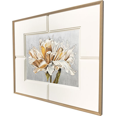 «Parchement Petals», art encadré