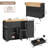 47.2"W Wooden Kitchen Island with 2 Drawers & Lockable Casters-850850054