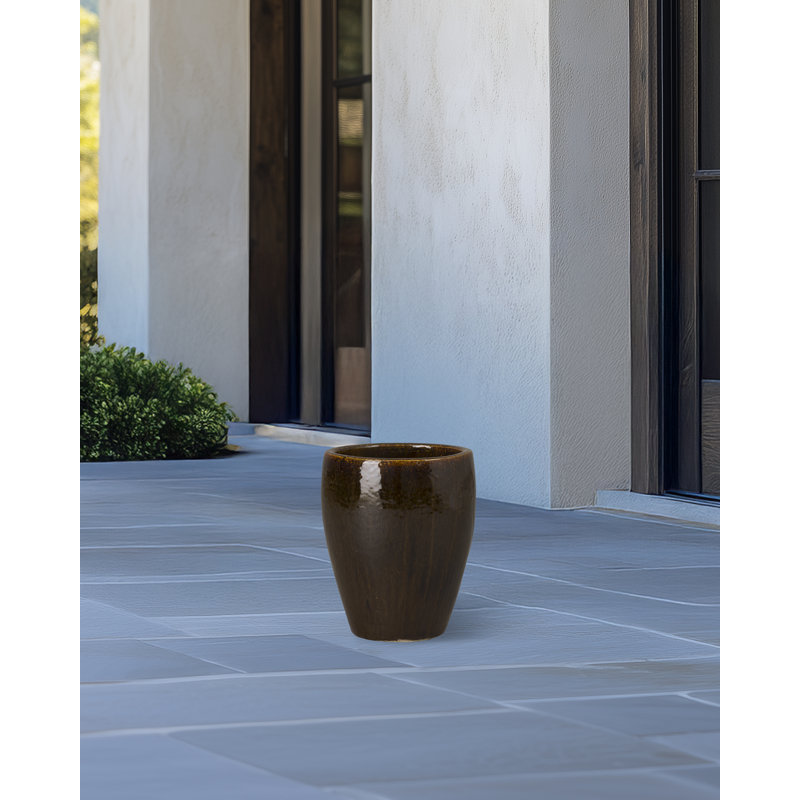 Cynae Handmade Ceramic Pot Planter, 13"H x 10.5"W x 10.5"D