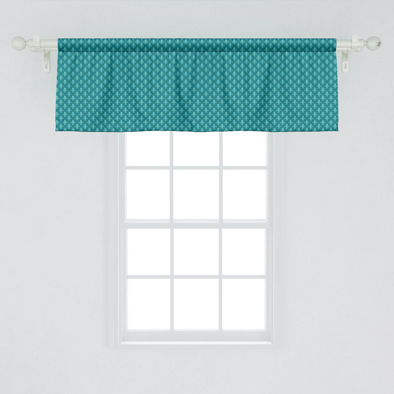 Ensemble de 2 cantonnières Ambesonne Fleur de Lis 54 po x 18 po