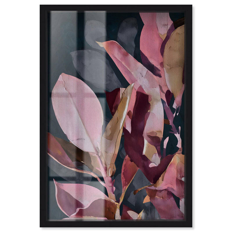 «Leaf Lore Lullaby Shadowbox Print Natures Art Prints» par Art Remedy, Noir, H 16 po x l 11 po