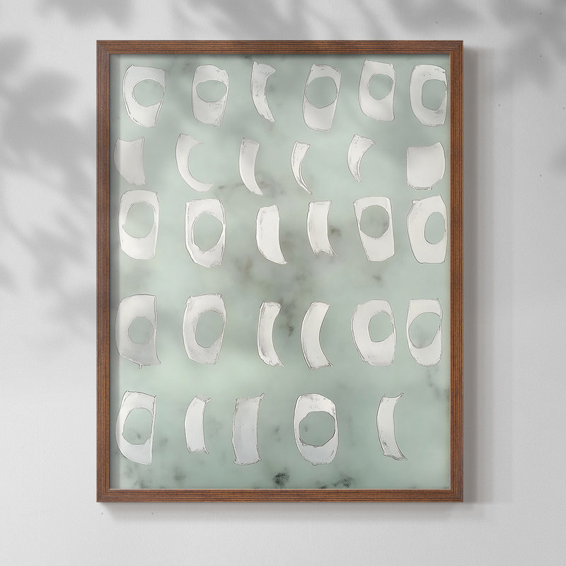 "ABSTRACT Series DCCLXIX" par J Paul, Noyer, H 21 po x l 17 po