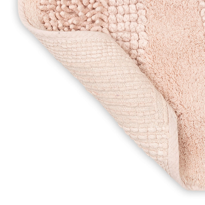 Tapis de bain lavable à la machine antidérapant Laverne, L 27 po x L 45 po, Rosé