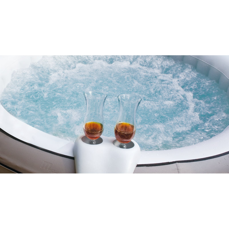 Inflatable Spa Headrest and Cup Holder