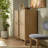 Log-inspired Solid Wood Four-Door Sideboard