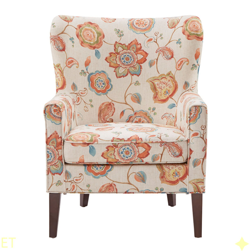 Chaise d'appoint Colette, finition bois marocain