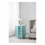 Tabouret 17 po x 17 po x 20 po avec motif Capiz, bleu multi
