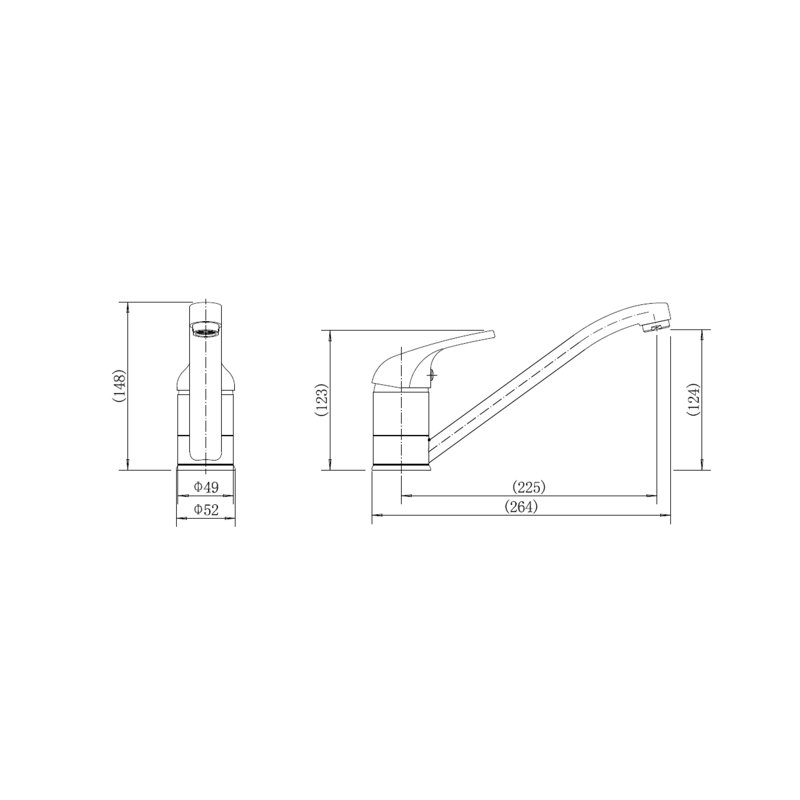 Leisure Sinks & Taps Aquamono Kitchen Faucet