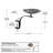 Aspen Leaf Birdbath with Rail Mount Bracket