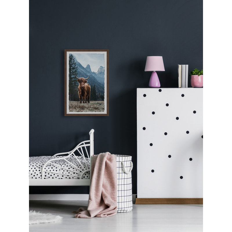 Grazing Cattle - Single Picture Frame Print, 61cm H x 41cm W x 3.81cm D
