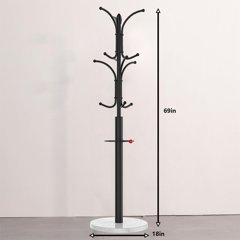 Portemanteau 2 en 1, combinaison de porte-parapluies et de portemanteau pratique et peu encombrant