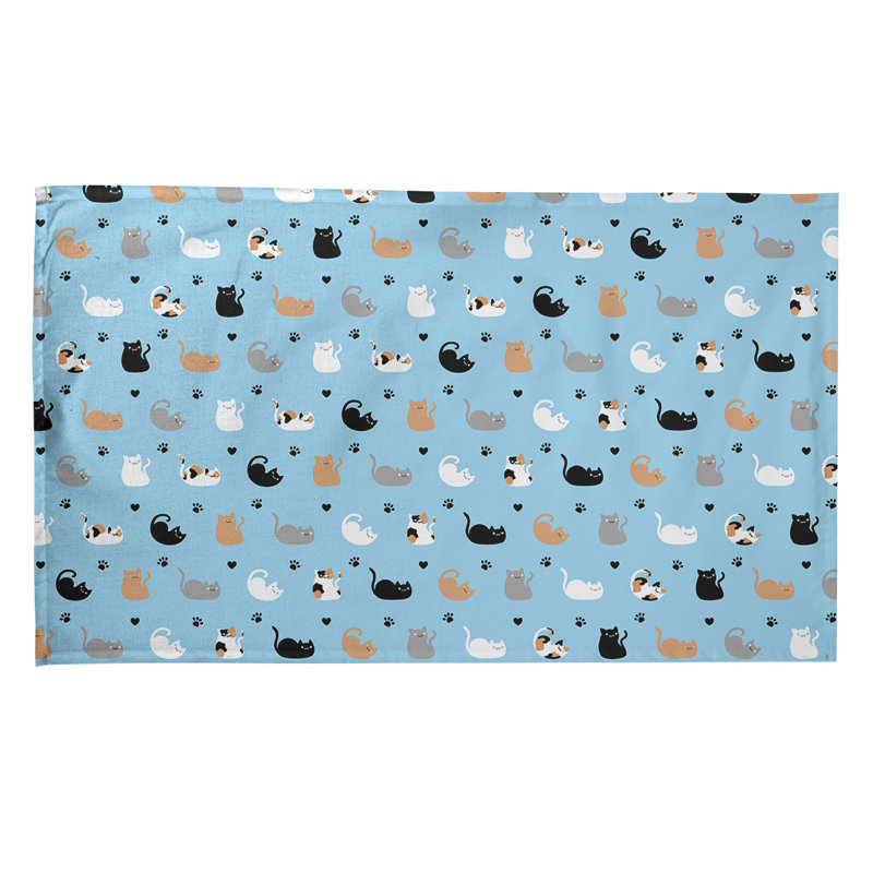 Mcguigan Tea Towel Kitchen Towel, Poly Twill, Light Blue