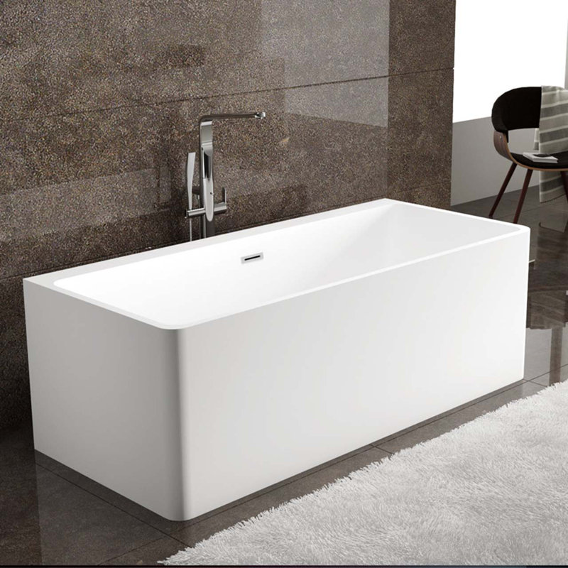 59'' x 28'' Freestanding Soaking Acrylic Bathtub