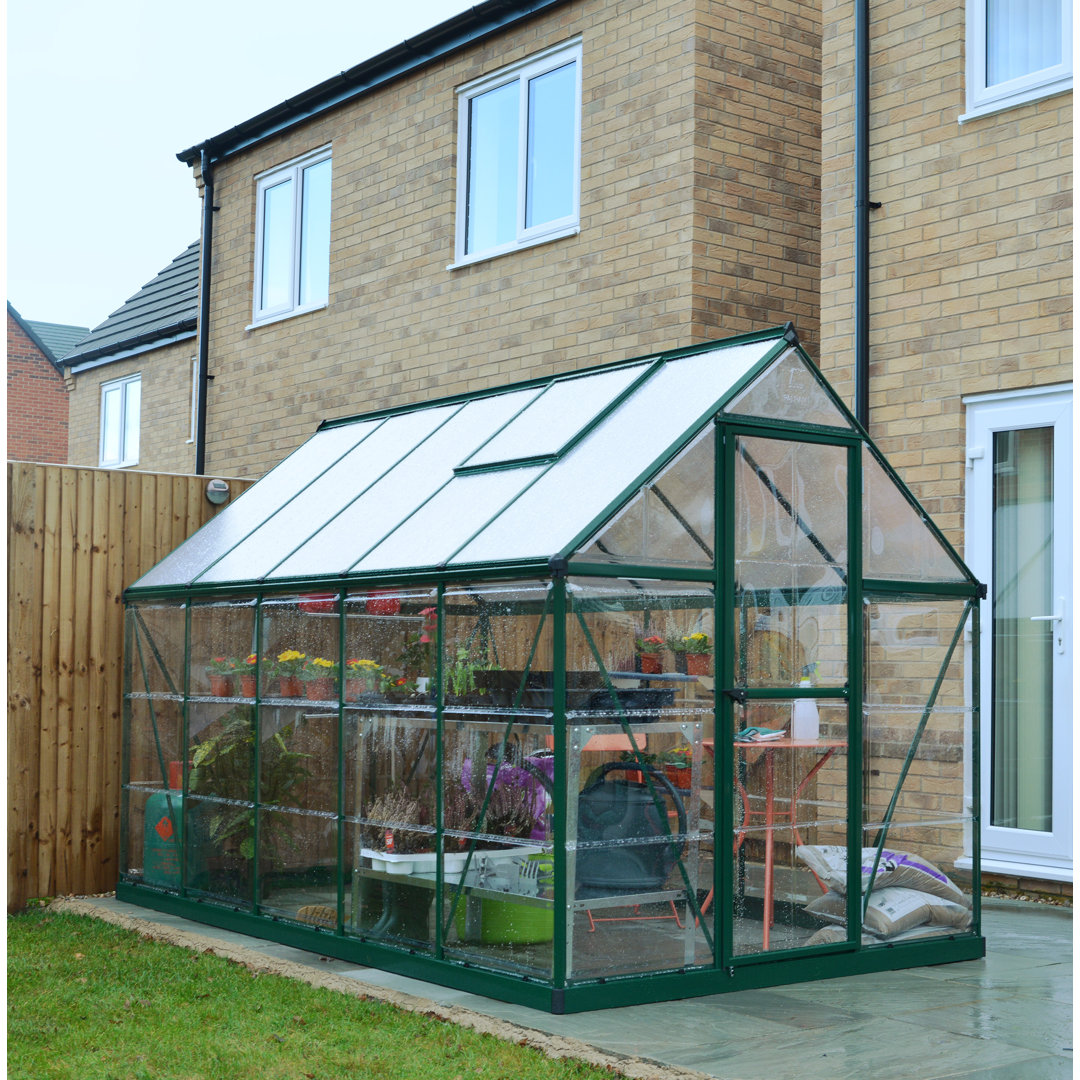 Palram Canopia Green 6' X 10' Hybrid Walk In Polycarbonate House (1.85M X 3.06M) - Image 4