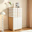 Grande commode moderne en bois massif de style scandinave moderne avec tiroirs multiples