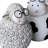 5.5"Resin Cow And Sheep With Metal Glasses
