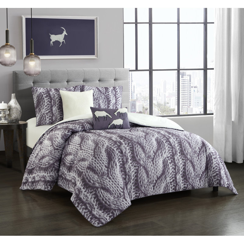 Savoya Comforter Set, Queen Comforter + 4 Additional Pieces
