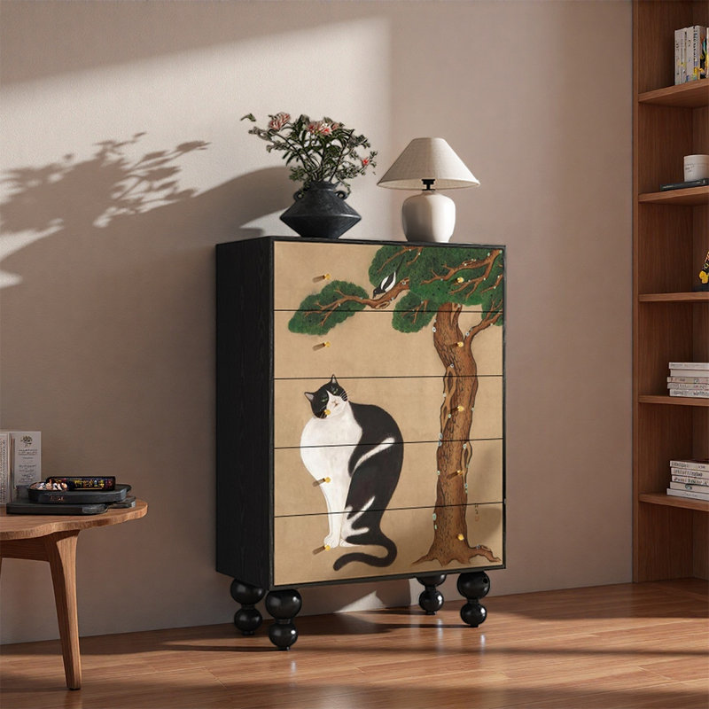 Armoire de rangement en bois de pin robuste