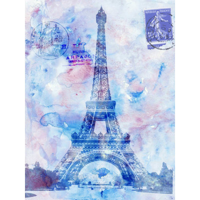 " Eiffel Paris Blue "