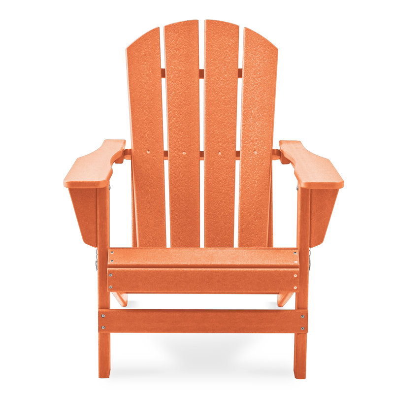 Foldable Outdoor Adirondack Chair, Orange
