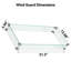 Pare-étincelles coupe-feu rectangulaire en verre trempé pour foyers au propane de 42 pouces, 31,3 po x 13,58 po