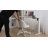 Modern Teddy Fleece Desk Chair Ergonomic Vanity Chair Small Office Chair with Wheels for Home Office-587230171