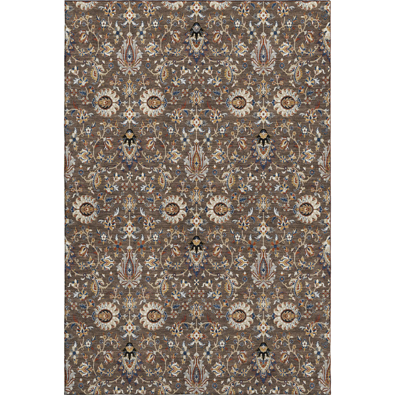 Tapis de qualité supérieure lavable à la machine Mayfield AMF2192 global, Chocolat, 9 pi x 12 pi