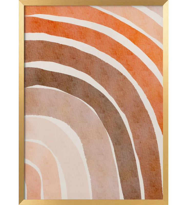 "Lignes abstraites", art mural texturé, H 40 po x l 30 po, Doré