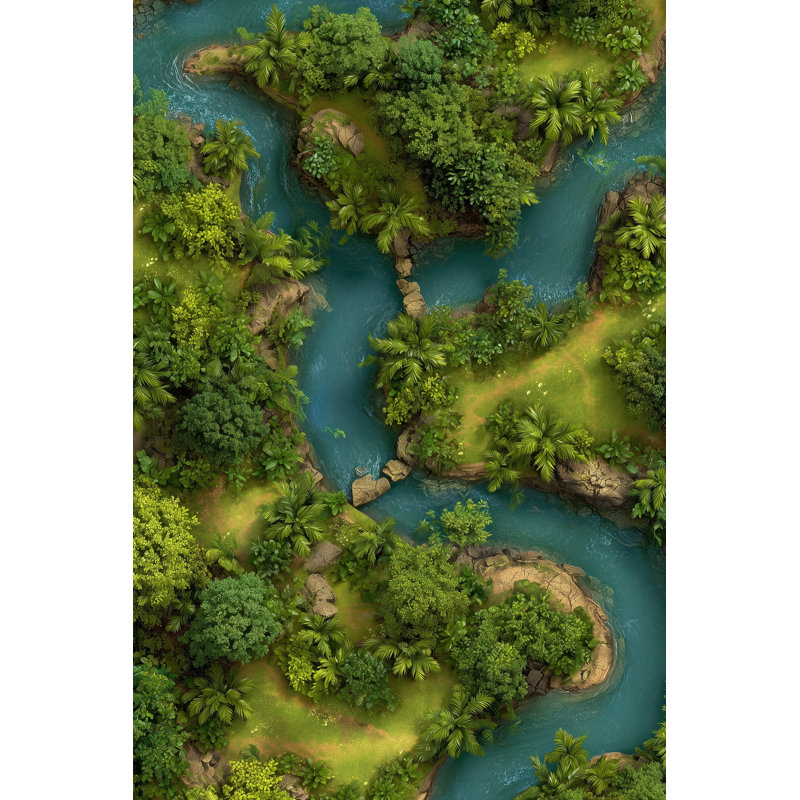 Papier peint paysage paysage verdoyant rivière