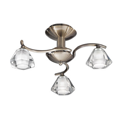 Tipton Glass Semi Flush Mount