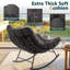 Ensemble de 3 sièges à bascule surdimensionnés avec coussin et table 3 pièces-1947422631