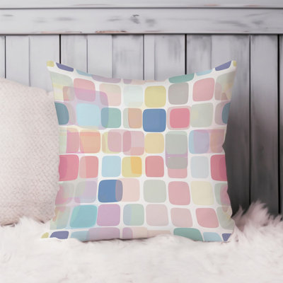 Abstract Pastel Squares I Retro