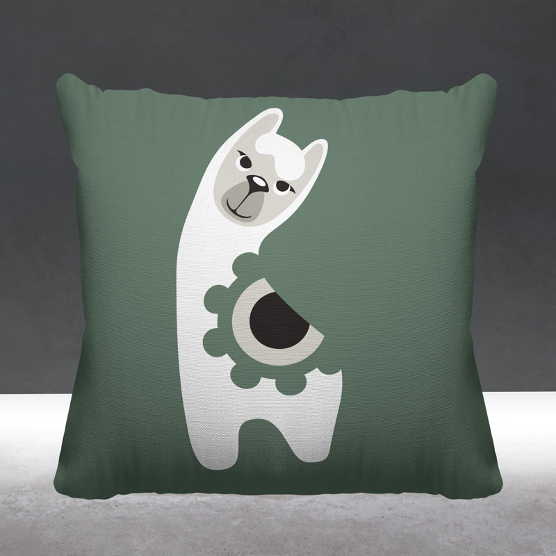 Coussin Inkie, 17 po x 17 po, Émeraude, Carré