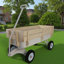 Chariot de jardin d'extérieur avec rampes en bois